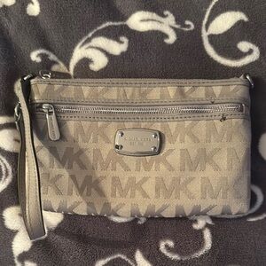 Michael Kors Gray Wristlet